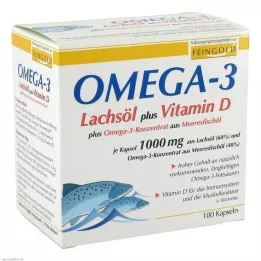 OMEGA-3 LACHSÖL plus kapsuly Vit.D plus Omega-3, 100 ks