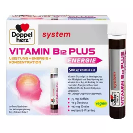 DOPPELHERZ Ampulky na pitie systému Vitamín B12 Plus, 30X25 ml