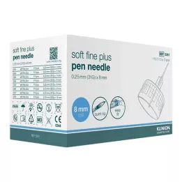 KLINION Soft fine plus ihly na perá 0,25 x 8 mm 31 G, 110 ks