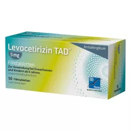 LEVOCETIRIZIN TAD 5 mg filmom obalené tablety, 50 ks
