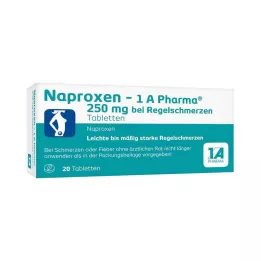 NAPROXEN-1A Pharma 250 mg tablety na menštruačné bolesti, 20 ks