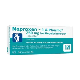 NAPROXEN-1A Pharma 250 mg b.Tableta proti duševnej bolesti, 30 ks