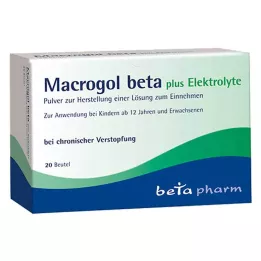 MACROGOL beta plus elektrolyty prášok na perorálne podanie, 20 ks