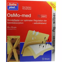 OSMO MED AG Náplasť na ranu sterilná 15x15 cm, 10 ks