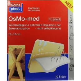 OSMO MED AG Obväz na rany sterilný 10x12 cm, 10 ks