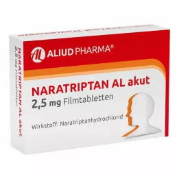 NARATRIPTAN AL akútne 2,5 mg filmom obalené tablety, 2 ks