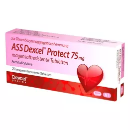 ASS Dexcel Protect 75 mg gastrorezistentné tablety, 20 ks