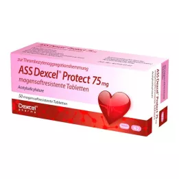 ASS Dexcel Protect 75 mg gastrorezistentné tablety, 50 ks