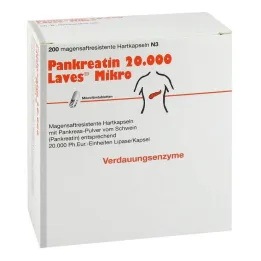Pancreatin 20000 Laves mikro gastrorezistentné kapsuly, 200 ks