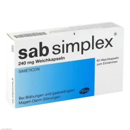 SAB simplex 240 mg mäkké kapsuly, 60 ks