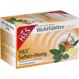 H&amp;S Pohodový čaj šalviový med s citrónom, 20X2,0 g