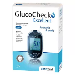 GLUCOCHECK Vynikajúca súprava glukomeru mmol/l, 1 ks