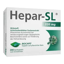 HEPAR-SL 320 mg tvrdé kapsuly, 200 ks