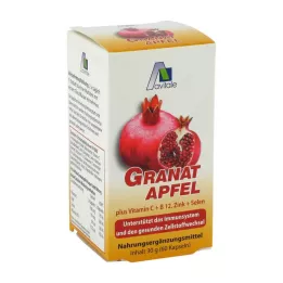 GRANATAPFEL 500 mg plus Vit.C+B12+Zinok+Selen kapsuly, 60 ks
