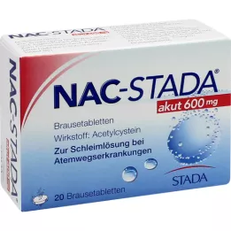 NAC STADA akútne 600 mg šumivé tablety, 20 ks
