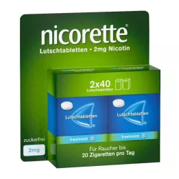 NICORETTE čerstvá mäta 2 mg lisované pastilky, 80 ks