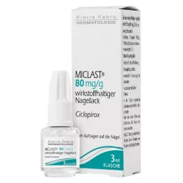 MICLAST 80 mg/g liečivý lak na nechty, 3 ml