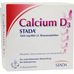 CALCIUM D3 STADA 1000 mg/880 IU šumivé tablety, 50 ks