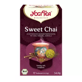 YOGI TEA Organické filtračné vrecká Sweet Chai, 17X2,0 g