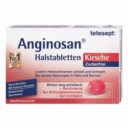 TETESEPT Anginosan pastilky do krku čerešňové bez cukru, 20 ks