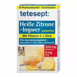 TETESEPT horký citrón so zázvorovým práškom bez cukru, 10X3 g