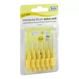 TEPE Medzizubná kefka x-soft 0,7mm ISO 4 žltá, 6 ks