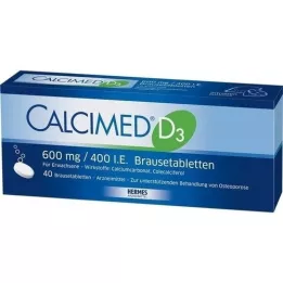 CALCIMED D3 600 mg/400 IU šumivé tablety, 40 ks