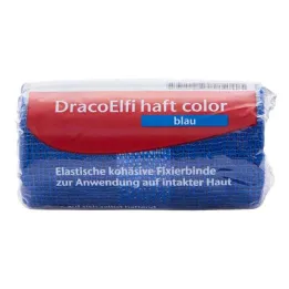 Dracoelfi Haft farebný fixačný obväz 4mx6cm modrý, 1 ks