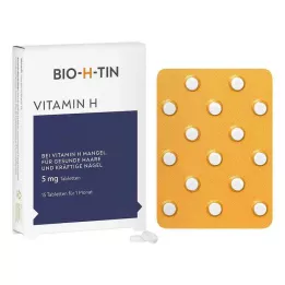 BIO-H-TIN Vitamín H 5 mg na 1 mesiac tablety, 15 ks