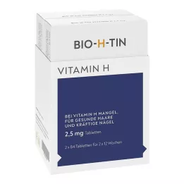 BIO-H-TIN Vitamín H 2,5 mg na 2x12 týždňové tablety, 2x84 ks