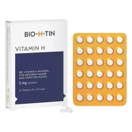 BIO-H-TIN Vitamín H 5 mg na 2 mesiace tablety, 30 ks