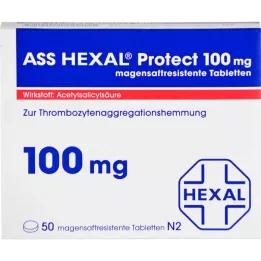 ASS HEXAL Protect 100 mg tablety žalúdočnej šťavy, 50 ks