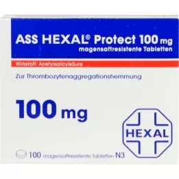 ASS HEXAL Protect 100 mg tablety žalúdočnej šťavy, 100 ks
