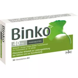 BINKO 40 mg filmom obalené tablety, 30 ks