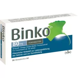 BINKO 80 mg filmom obalené tablety, 30 ks