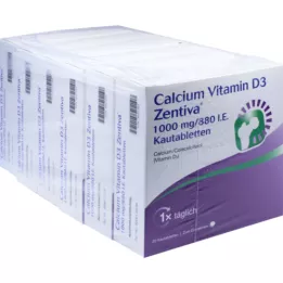 CALCIUM VITAMIN D3 Zentiva 1000 mg/880 IU Kautab, 120 ks