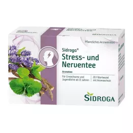 SIDROGA Filtračné vrecká na čaj na stres a nervy, 20X2,0 g
