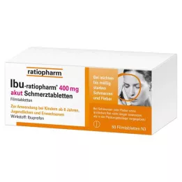IBU-RATIOPHARM 400 mg tablety na akútnu bolesť, filmom obalené tablety, 50 ks