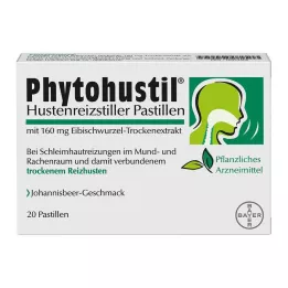 PHYTOHUSTIL Pastilky na potlačenie kašľa, 20 ks