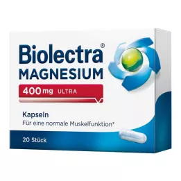 BIOLECTRA Horčík 400 mg ultra kapsuly, 20 ks