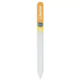 APOLINE Pilník na nechty sklenený 14 cm oranžový, 1 ks