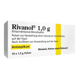 Rivanol 1,0 g prášok, 10 ks