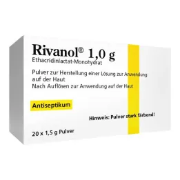 Rivanol 1,0 g prášok, 20 ks