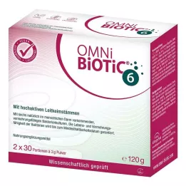 OMNI BiOTiC 6 Powder Double Pack, 2X60 g