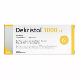 DEKRISTOL 1 000 IU tablety, 200 ks