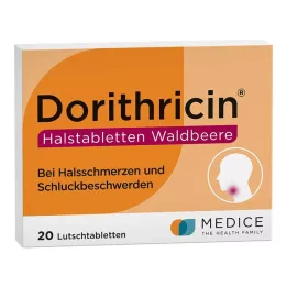 DORITHRICIN Pastilky do hrdla Lesné plody, 20 ks