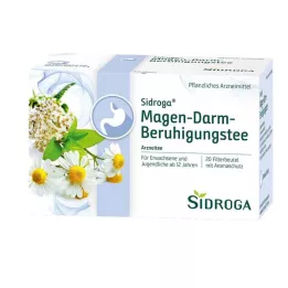 SIDROGA Gastrointestinálne upokojujúce čajové filtračné vrecká, 20X2,0 g