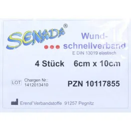 Senada lepiace obväzy na rany 6x10 cm, 4 kusy