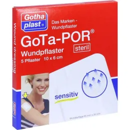 Sterilná náplasť na rany Gota-Por 60x100 mm, 5 ks
