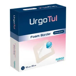 Obväz Urgotül Foam Border 10x10 cm, 20 ks